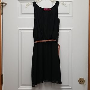 Boohoo sleeveless black dress